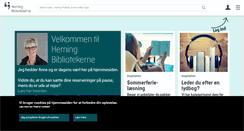 Desktop Screenshot of herningbib.dk