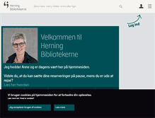 Tablet Screenshot of herningbib.dk